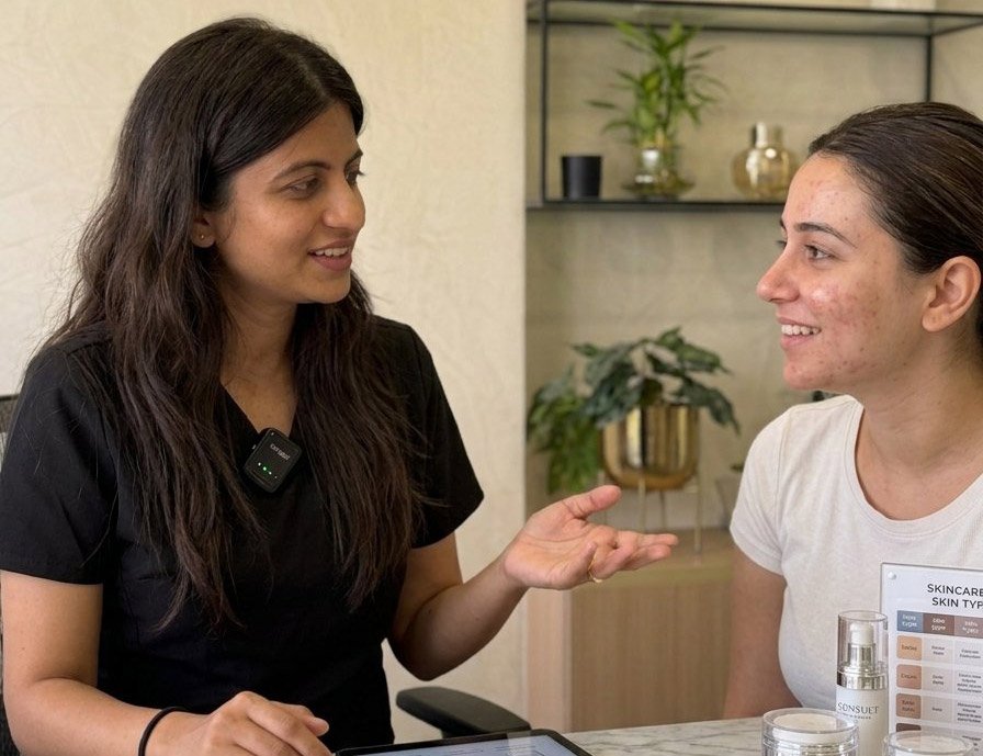 Dermatologist consultation with personalised skincare plan